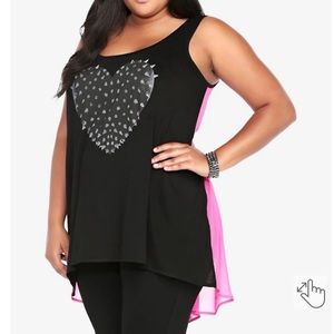 Torrid spiked heart tank top 3 22W 24W